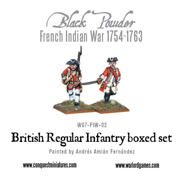 Black Powder: French Indian War 1754-1763: British Regular Infantry boxed set