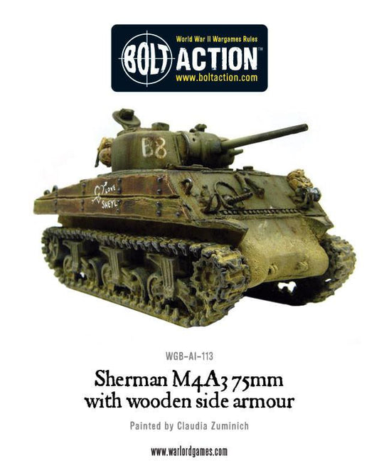 Achtung Panzer!: US Tanks - Sherman M4A3 (75mm) with wooden armour