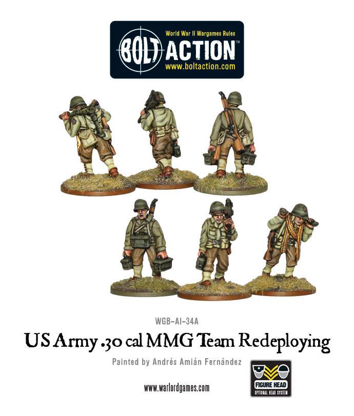 Bolt Action: USA - US Army 30 Cal MMG team redeploying