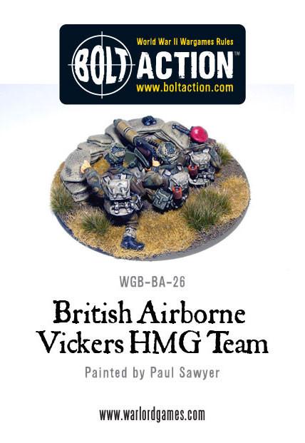 Bolt Action: British Airborne Vickers MMG Team