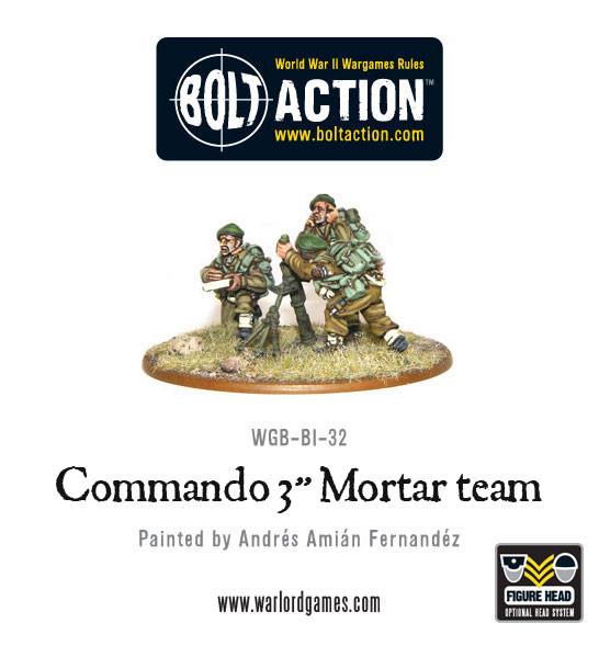 Bolt Action: British Commando 3" Mortar Team