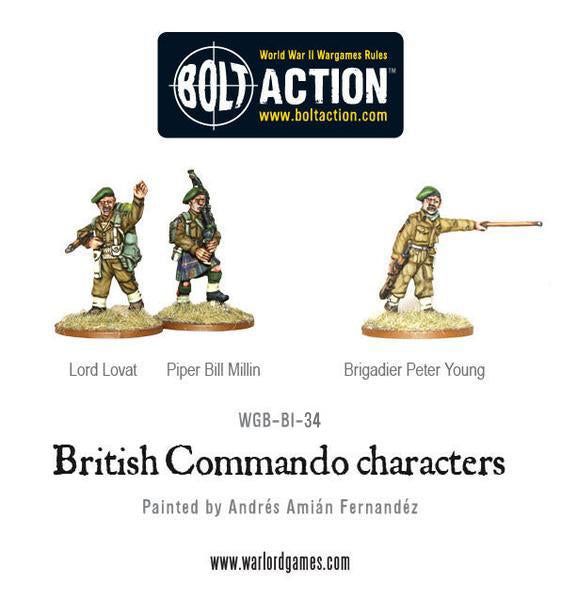 Bolt Action: British Commando Characters