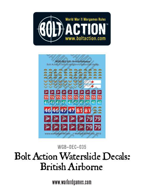 Bolt Action: British Airborne decals