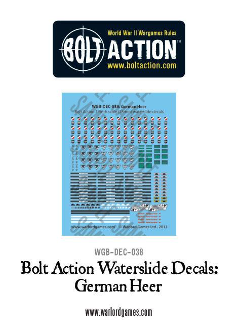 Bolt Action: German - German Heer decals
