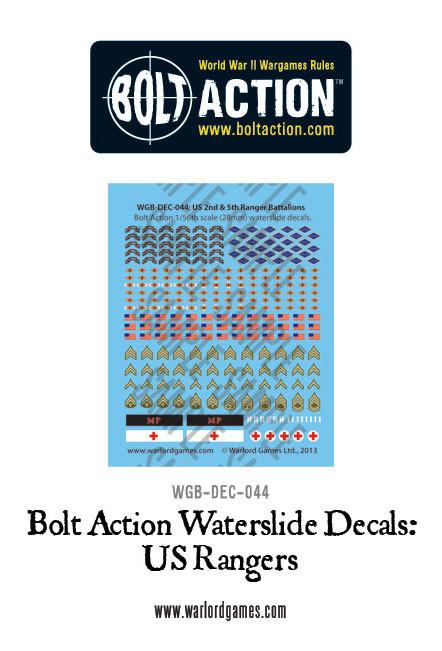 Bolt Action: USA - US Rangers decals