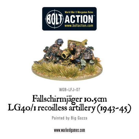 Bolt Action: German - Fallschirmjager 10.5cm LG40/1 recoilless artillery (1943-45)