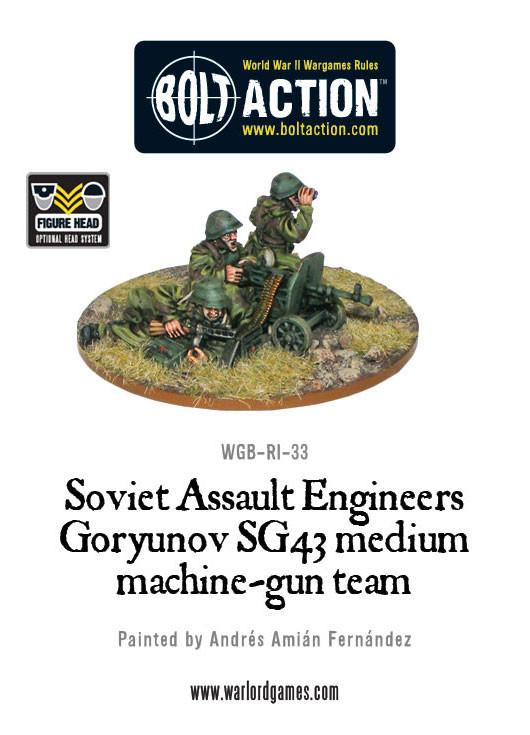 Bolt Action: Soviet Assault Engineers SG43 MMG team
