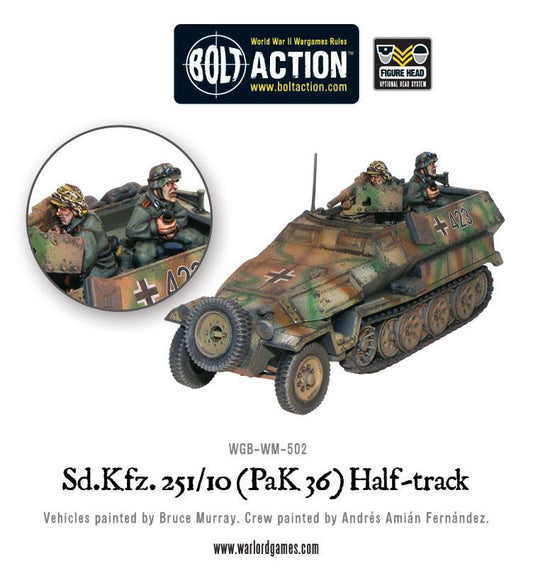 Bolt Action: German - Sd.Kfz 251/10 half-track (3.7cm PaK) plastic boxed set