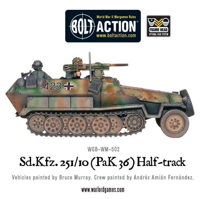 Bolt Action: German - Sd.Kfz 251/10 half-track (3.7cm PaK) plastic boxed set