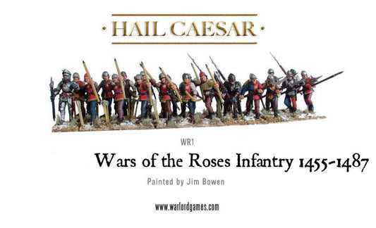 Hail Caesar: War of the Roses (1455-1485) - Wars of the Roses: Infantry (1455-1487) plastic boxed set