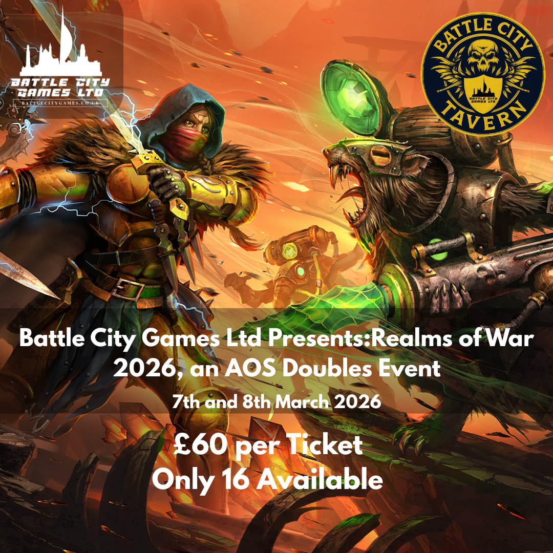 Battle City Games Ltd Presents: Realms of War 2026, an AOS Doubles Event