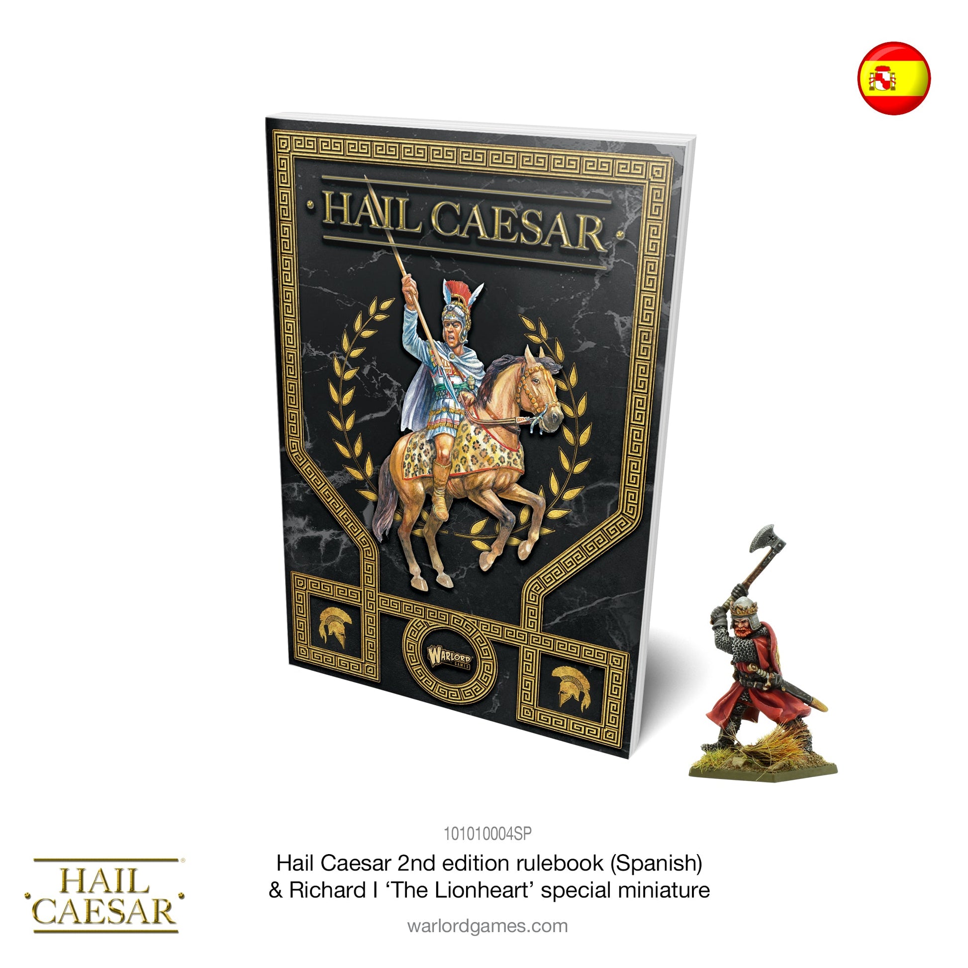 Hail Caesar: Rulebook (Spanish Language) & Richard I, The Lionheart Special Figure