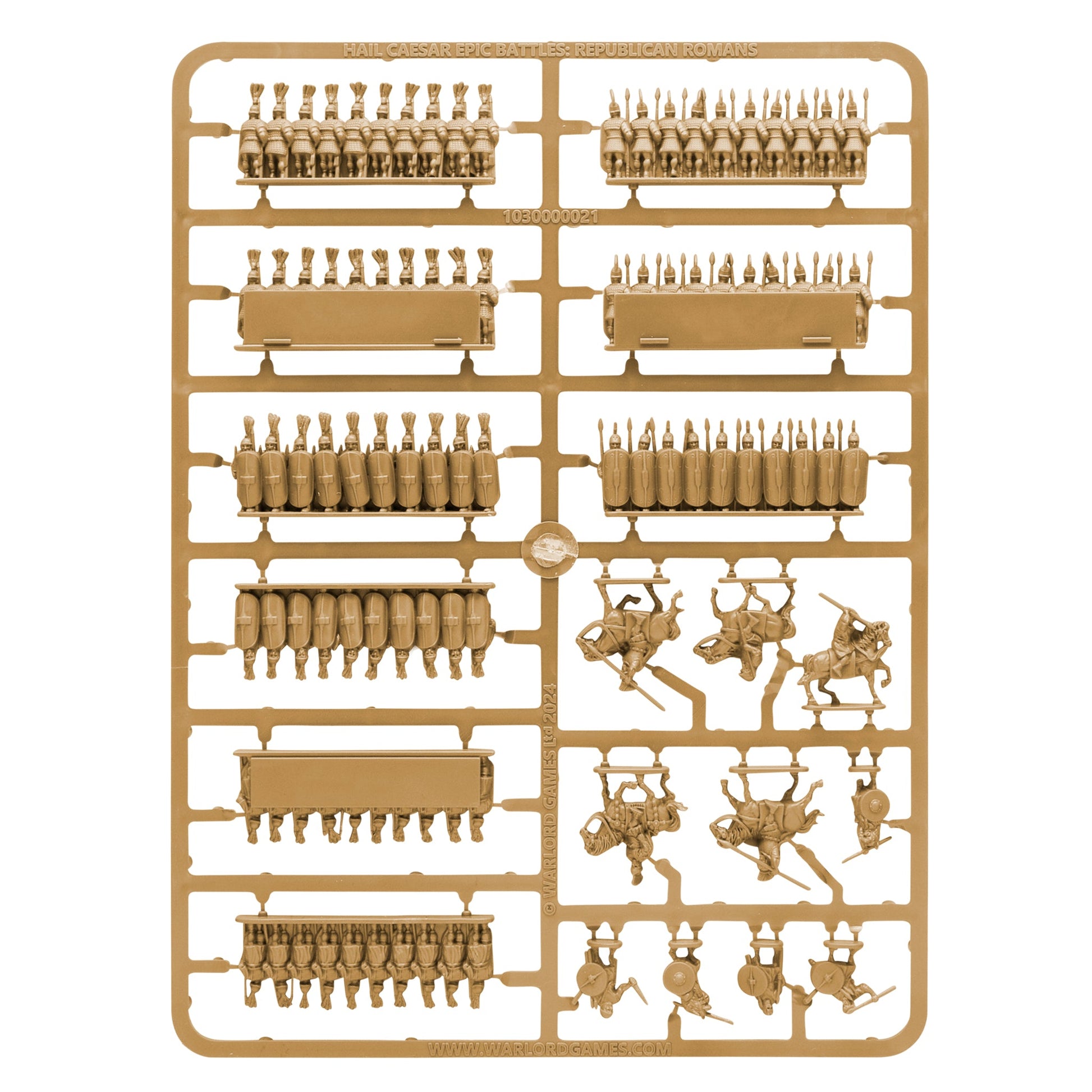 Epic Battles: Hail Caesar - Battles: Republican Roman sprue (tan plastic)