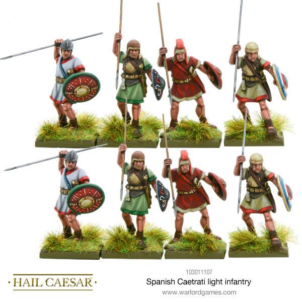 Hail Caesar: Enemies of Rome - Spanish Caetrati light infantry