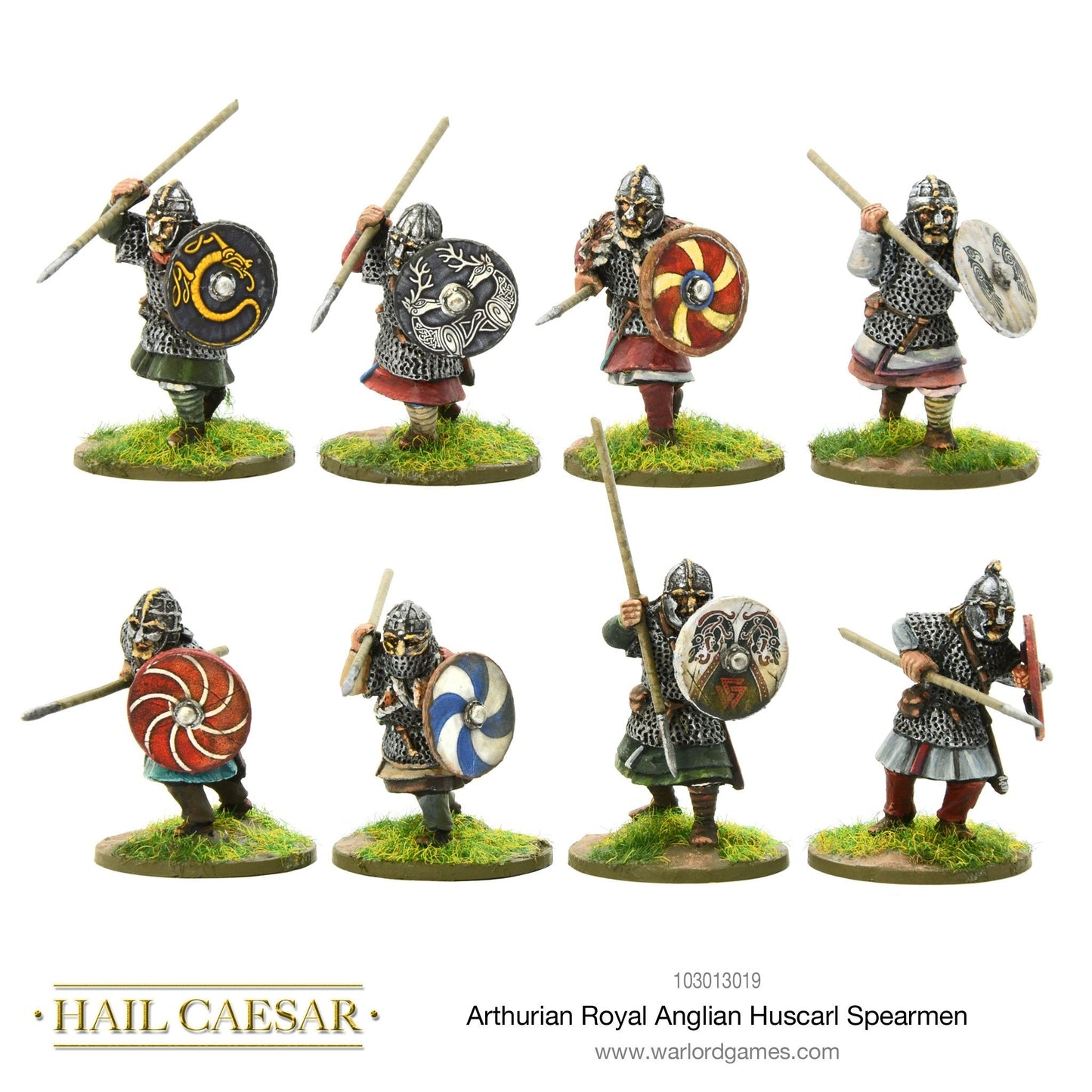 Hail Caesar: Dark Ages - Arthurian Royal Anglian Huscarl spearmen