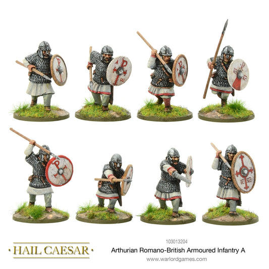 Hail Caesar: Dark Ages - Arthurian Romano-British armoured infantry A