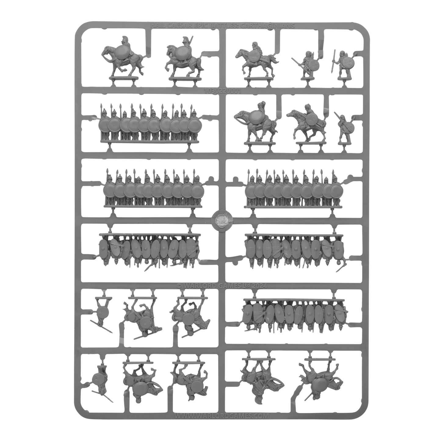 Epic Battles: Hail Caesar - Battles: Carthaginians sprue (grey plastic)