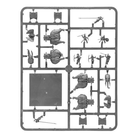 Epic Battles: Hail Caesar - Battles: War Elephants sprue (grey plastic)