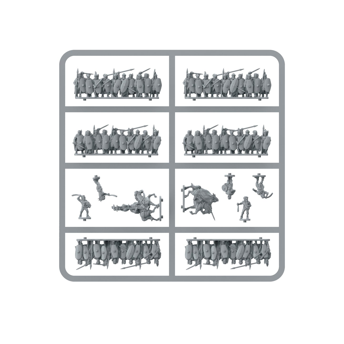 Epic Battles: Hail Caesar - Battles: Celt Warriors sprue (grey)