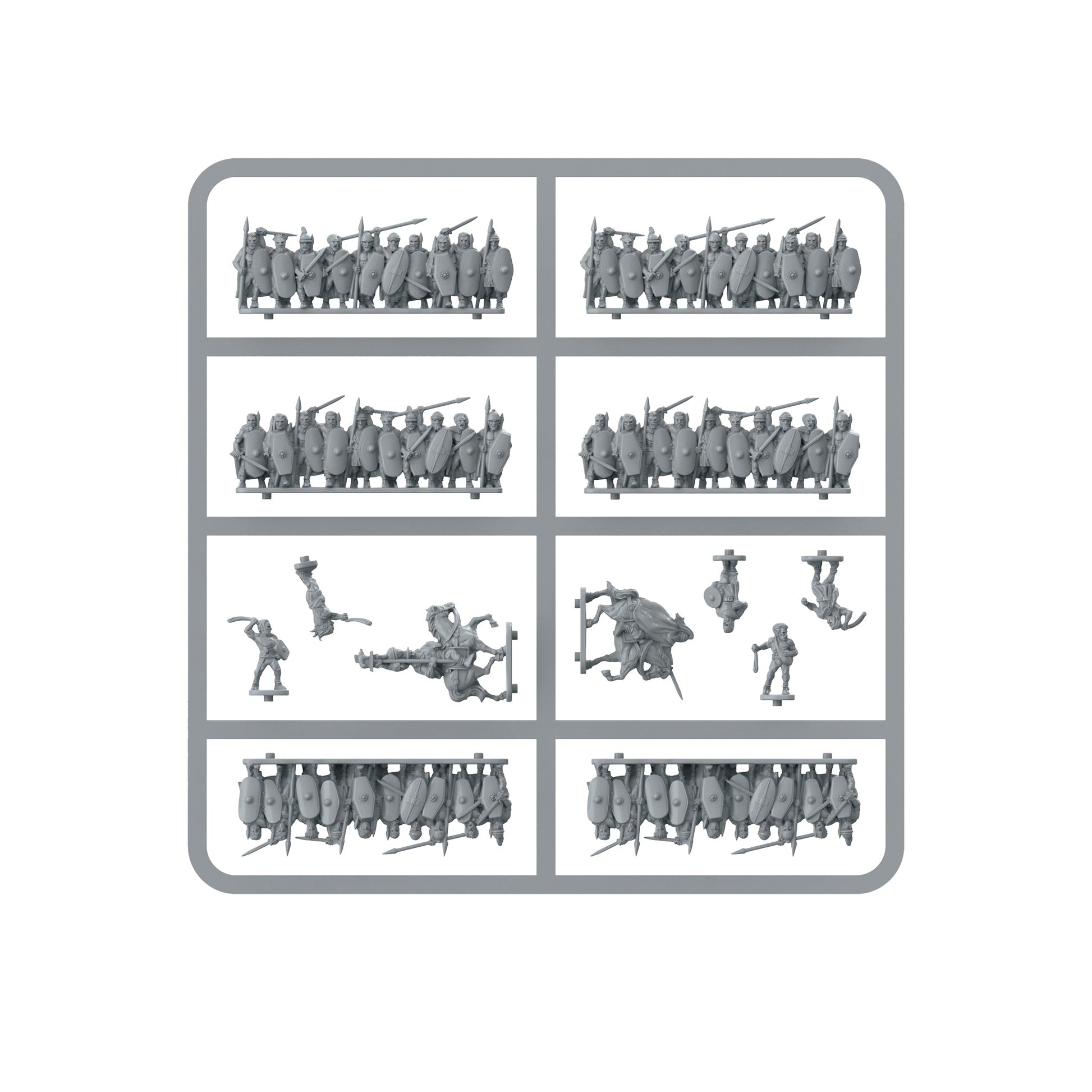 Epic Battles: Hail Caesar - Battles: Celt Warriors sprue (grey)
