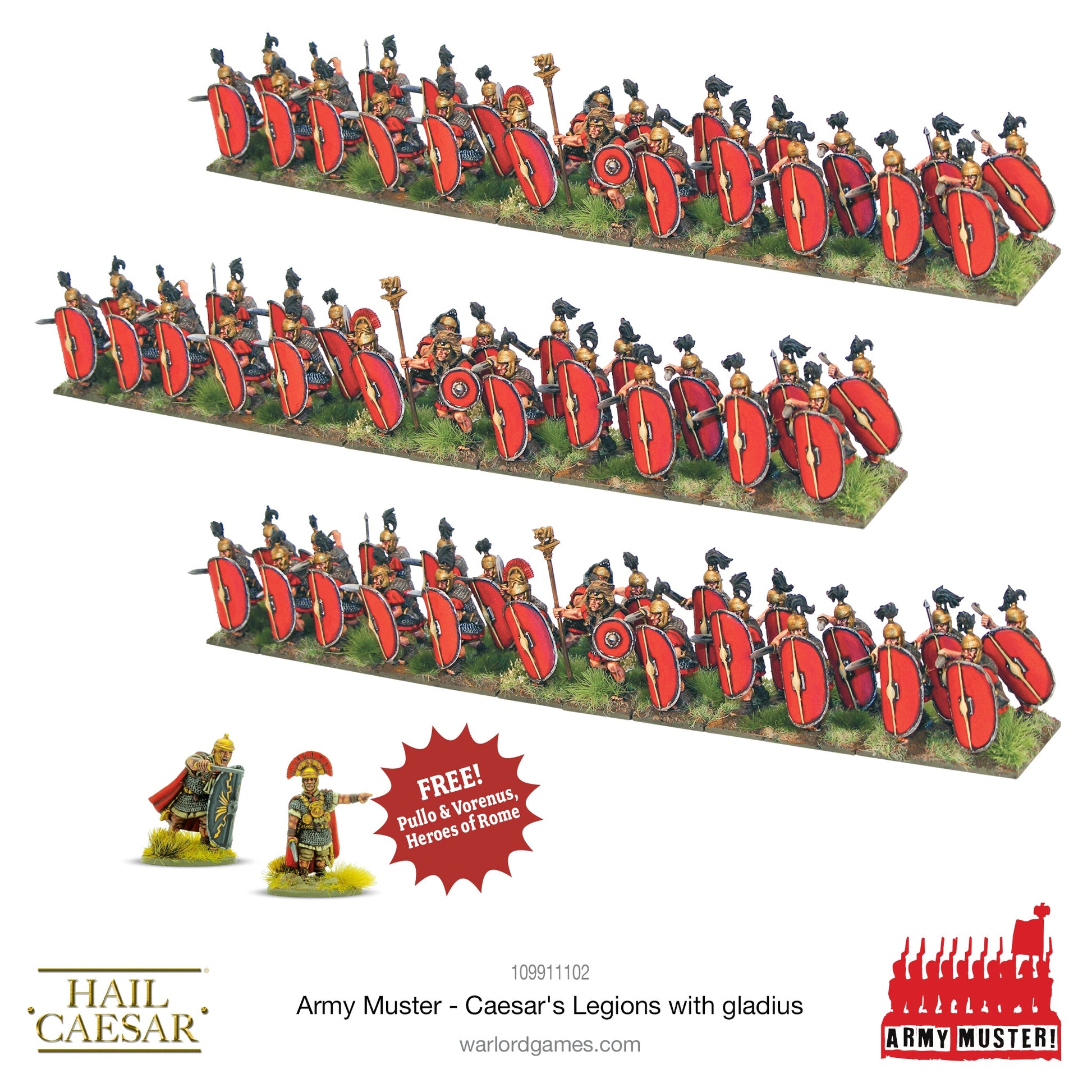 Hail Caesar: Romans - Army Muster: Caesar's Legions With Gladius