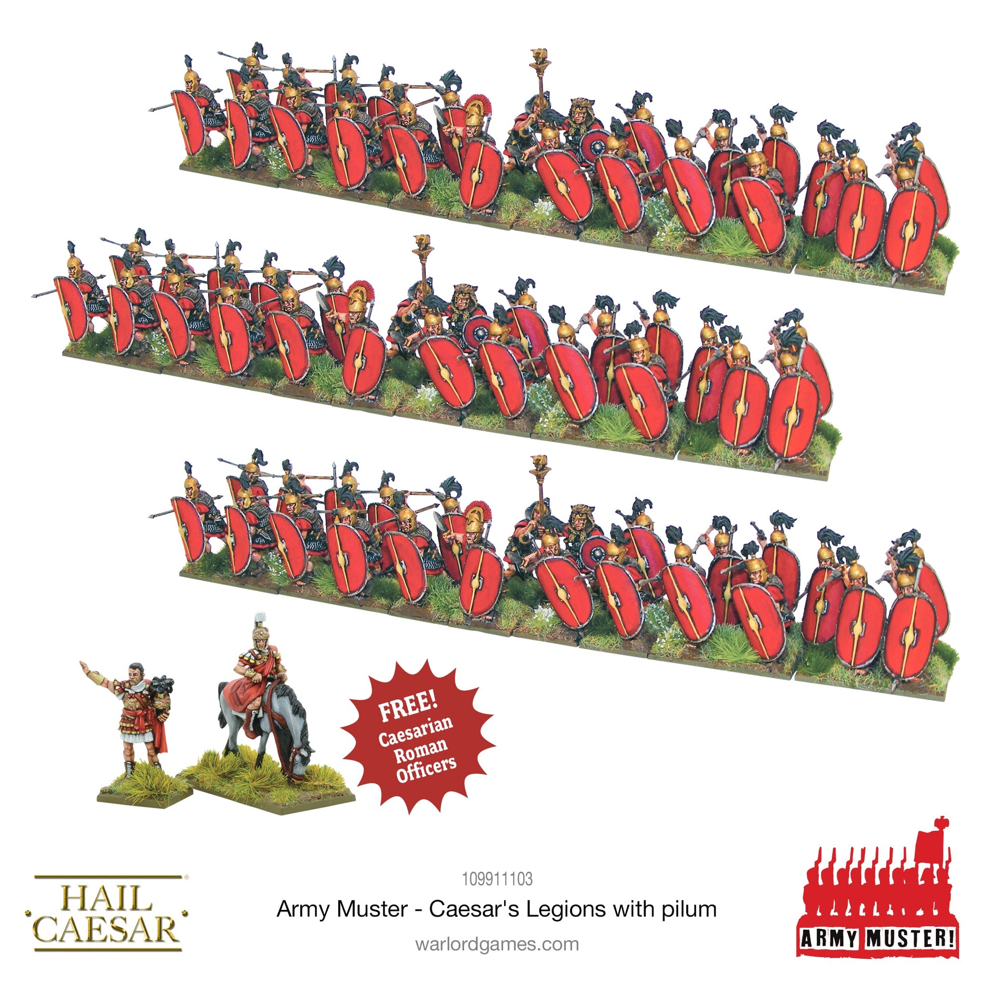 Hail Caesar: Romans - Army Muster: Caesar's Legions With Pilum