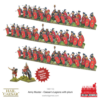 Hail Caesar: Romans - Army Muster: Caesar's Legions With Pilum