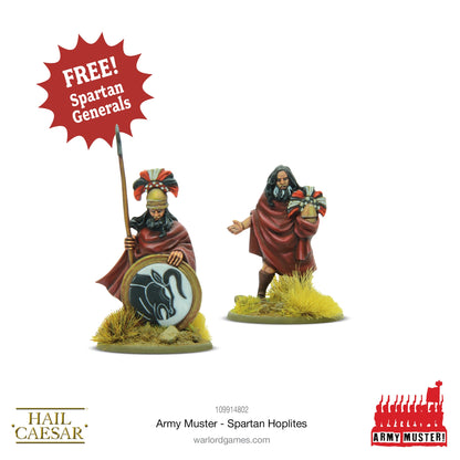 Hail Caesar: Army Muster: Spartan Hoplites