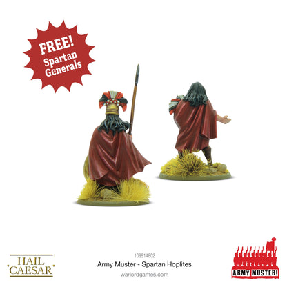 Hail Caesar: Army Muster: Spartan Hoplites