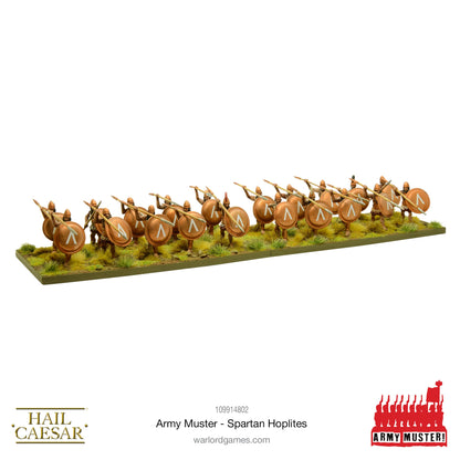 Hail Caesar: Army Muster: Spartan Hoplites