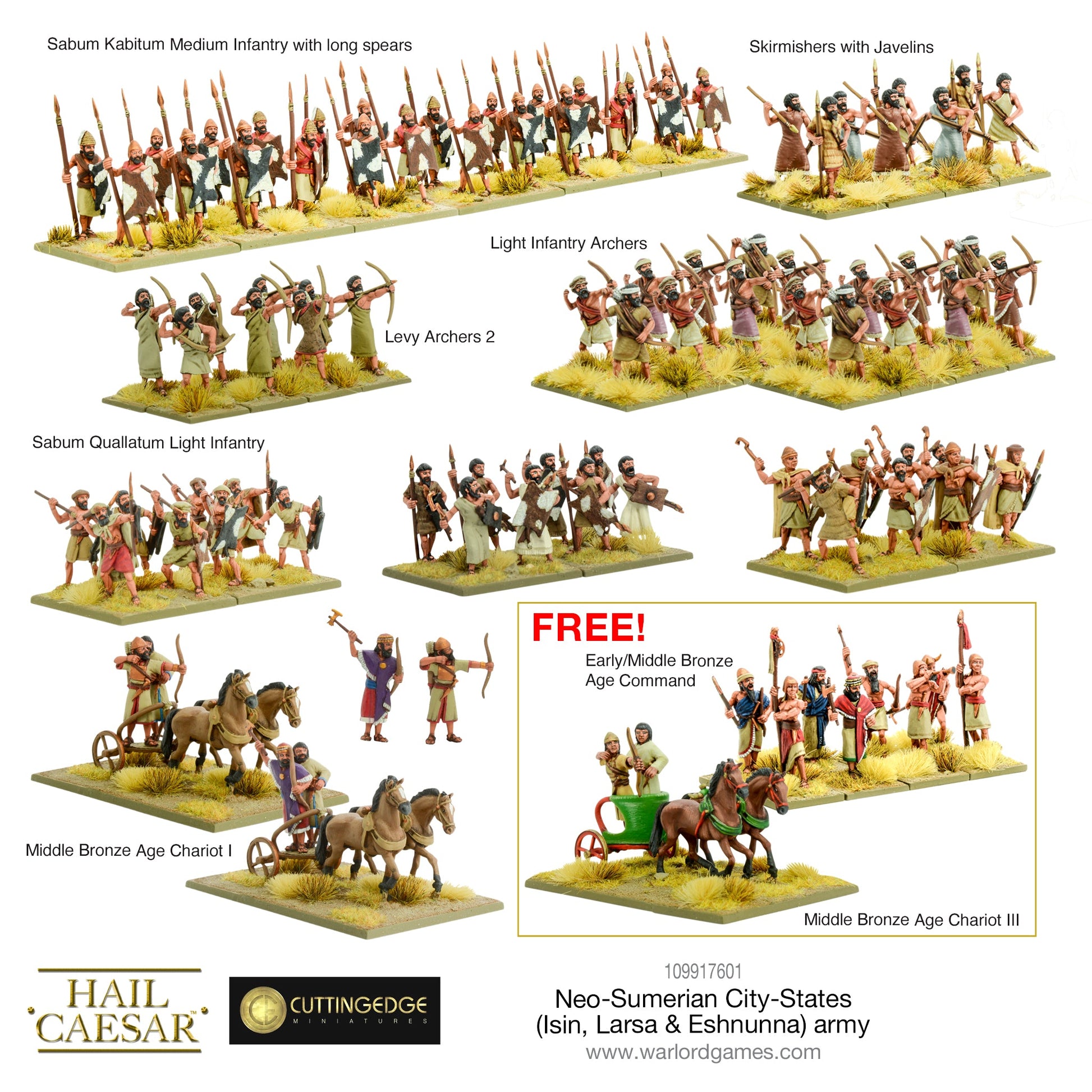 Hail Caesar: Early/Middle Bronze Age - Neo-Sumerian City-States (Isin, Larsa & Eshnunna) army deal