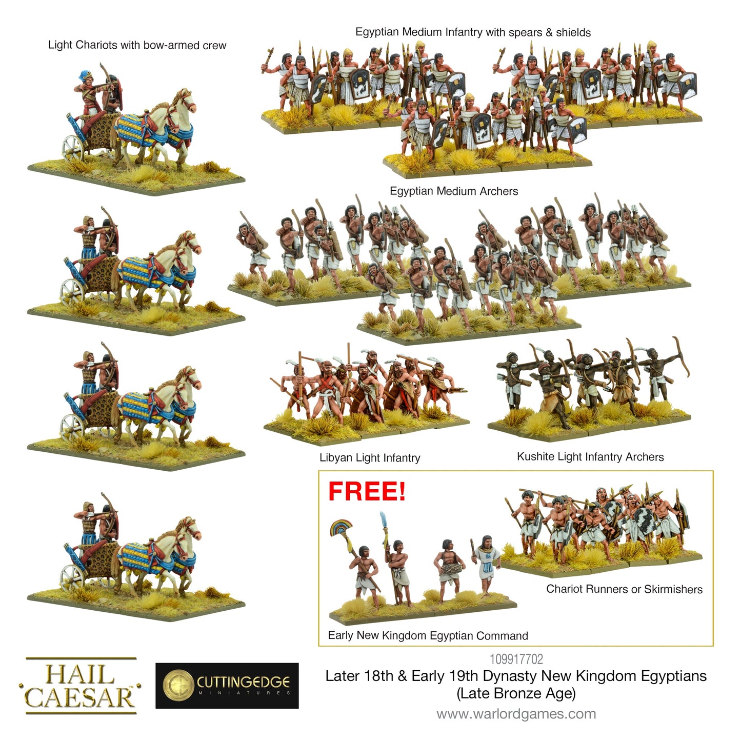 Hail Caesar: Early/Middle Bronze Age - Later 18th & Early 19th Dynasty New Kingdom Egyptians (Late Bronze Age)