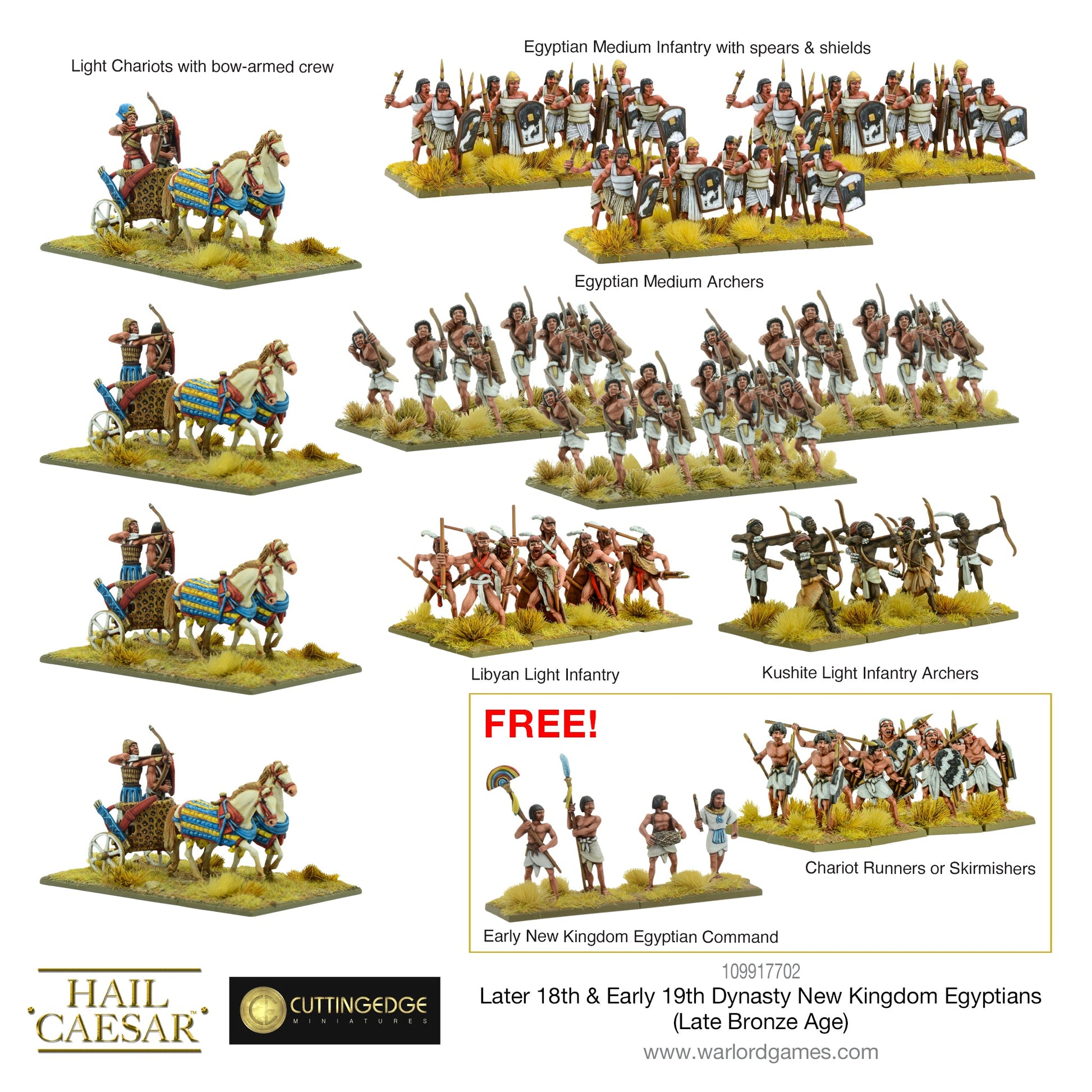 Hail Caesar: Early/Middle Bronze Age - Later 18th & Early 19th Dynasty New Kingdom Egyptians (Late Bronze Age)