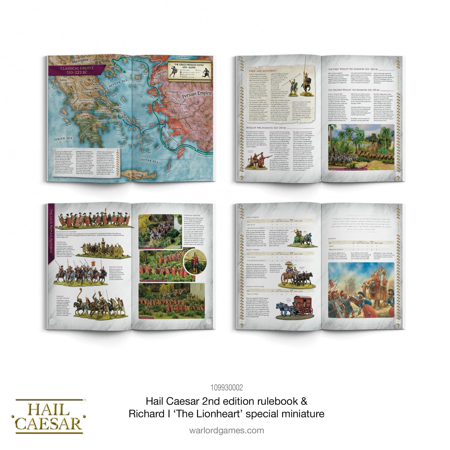 Hail Caesar: rulebook (2nd edition) & Richard I, The Lionheart special figure