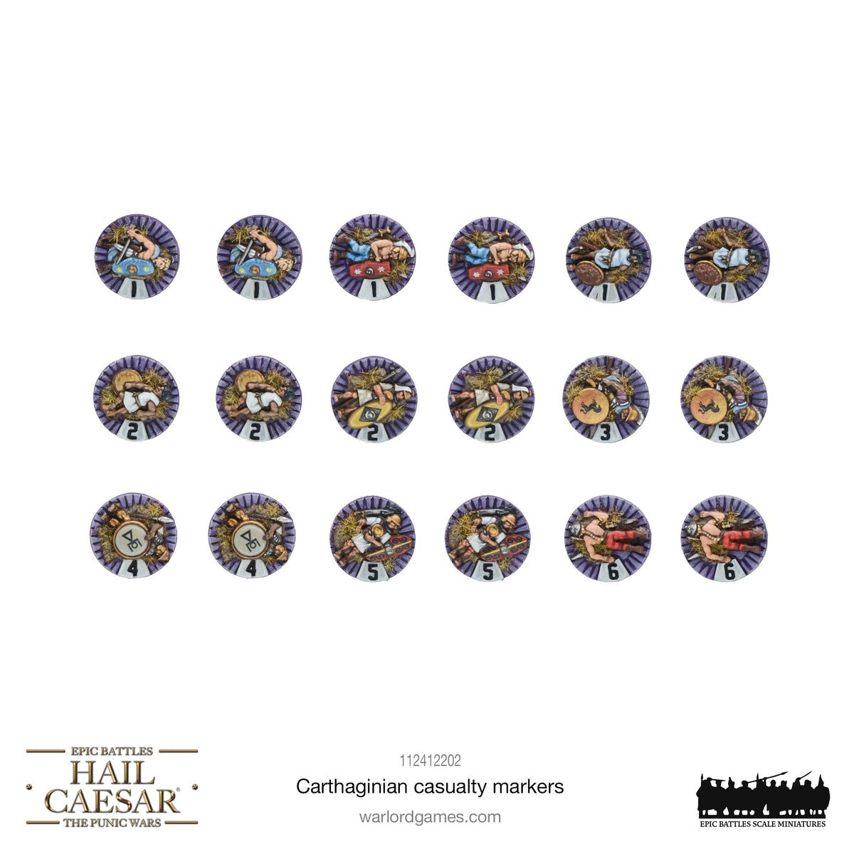 Epic Battles: Hail Caesar - Battles: Carthaginian casualty markers