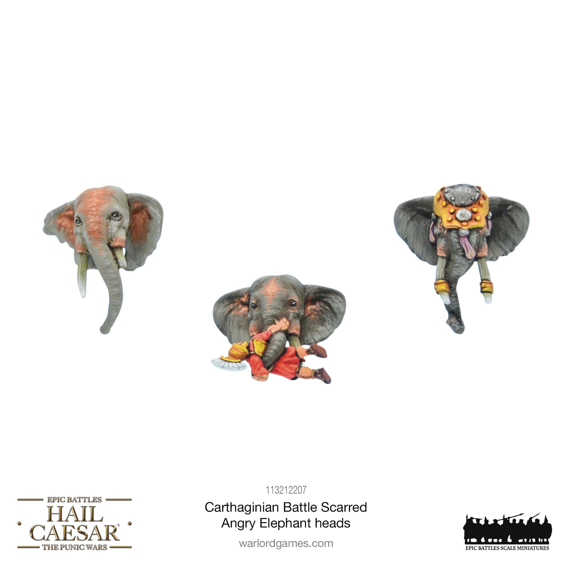 Epic Battles: Hail Caesar - Battles: Carthaginian Battle Scarred Angry Elephant heads