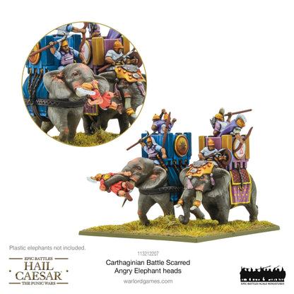 Epic Battles: Hail Caesar - Battles: Carthaginian Battle Scarred Angry Elephant heads
