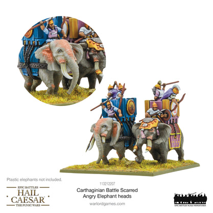 Epic Battles: Hail Caesar - Battles: Carthaginian Battle Scarred Angry Elephant heads