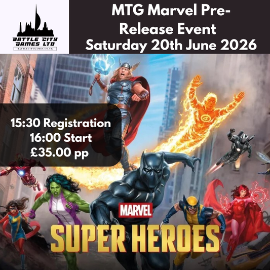 Event: MTG Marvel Pre-Release - Saturday 20th June 2026