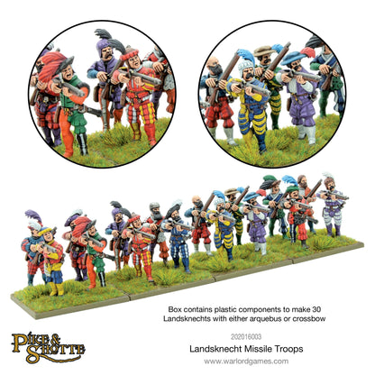 Pike & Shotte: Italian Wars 1494-1559 - Landsknecht missile troops