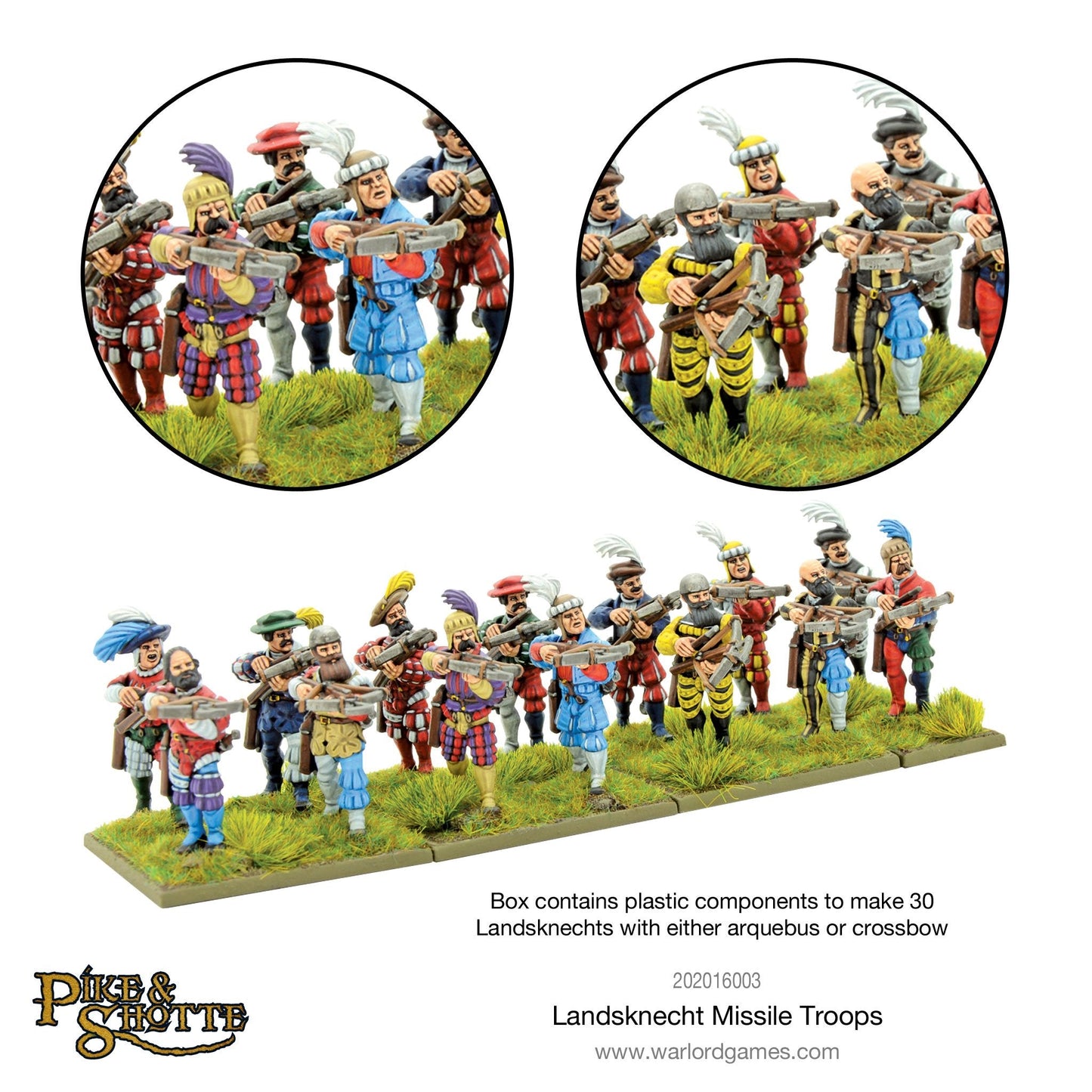Pike & Shotte: Italian Wars 1494-1559 - Landsknecht missile troops
