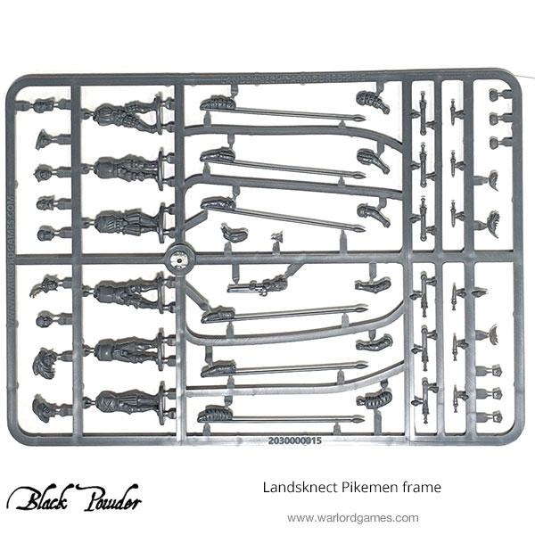 Pike & Shotte: Landsknecht Pikemen Sprue