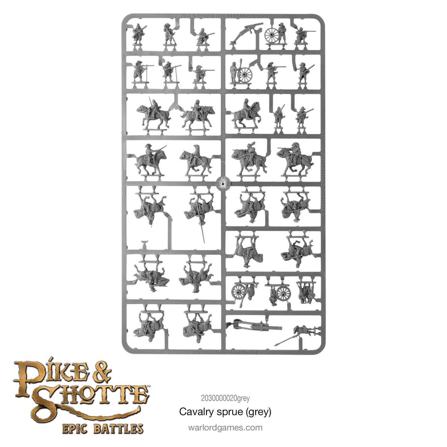 Epic Battles: Pike & Shotte - Battles cavalry sprue (grey)