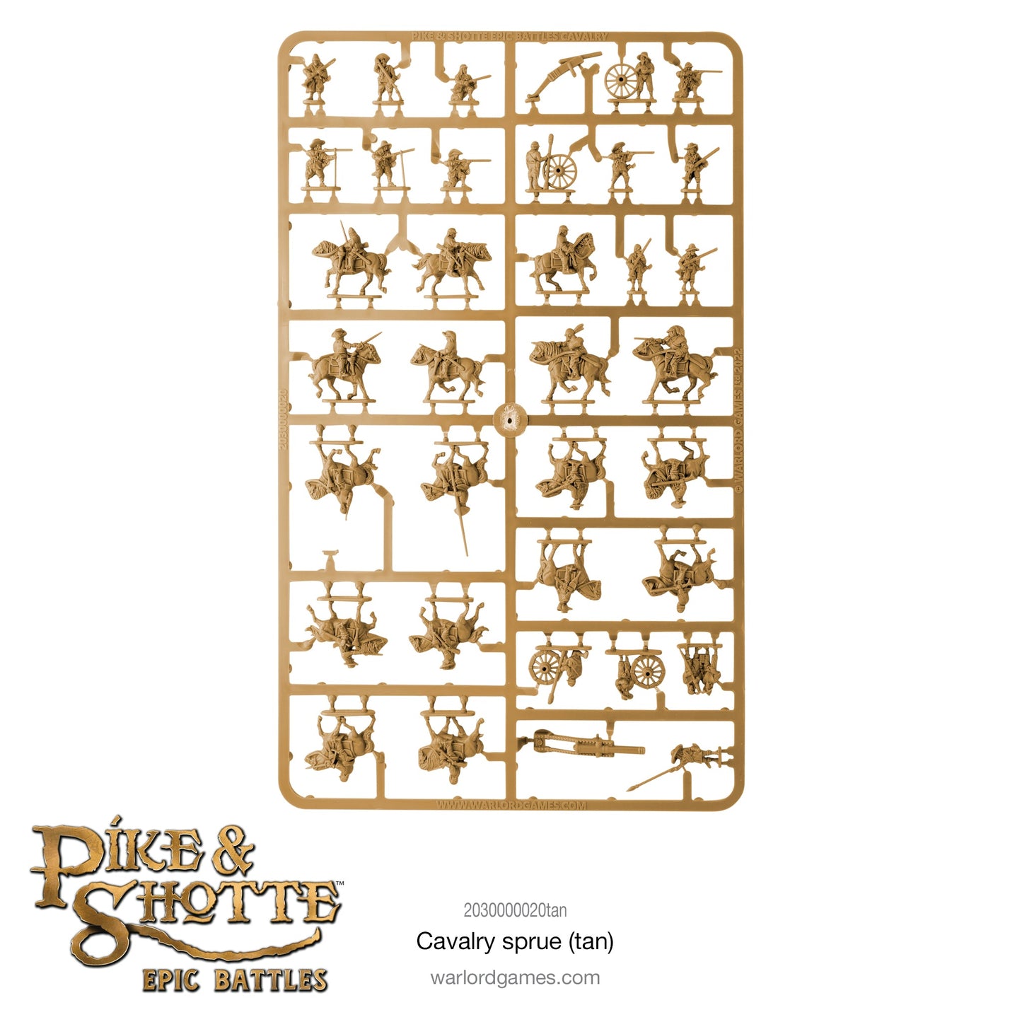 Epic Battles: Pike & Shotte - Battles cavalry sprue (tan)