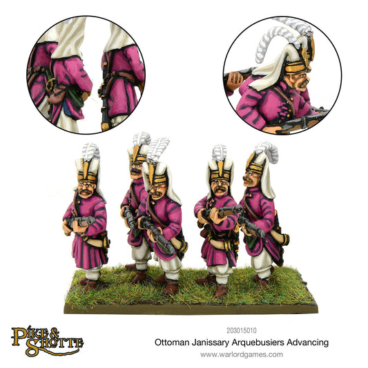 Pike & Shotte: Wars of Religion 1524-1648 - Ottoman Janissary Arquebusiers advancing