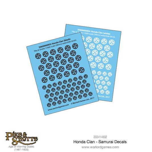 Pike & Shotte: Feudal Japan 1467-1603 - Honda Clan - Samurai Decals