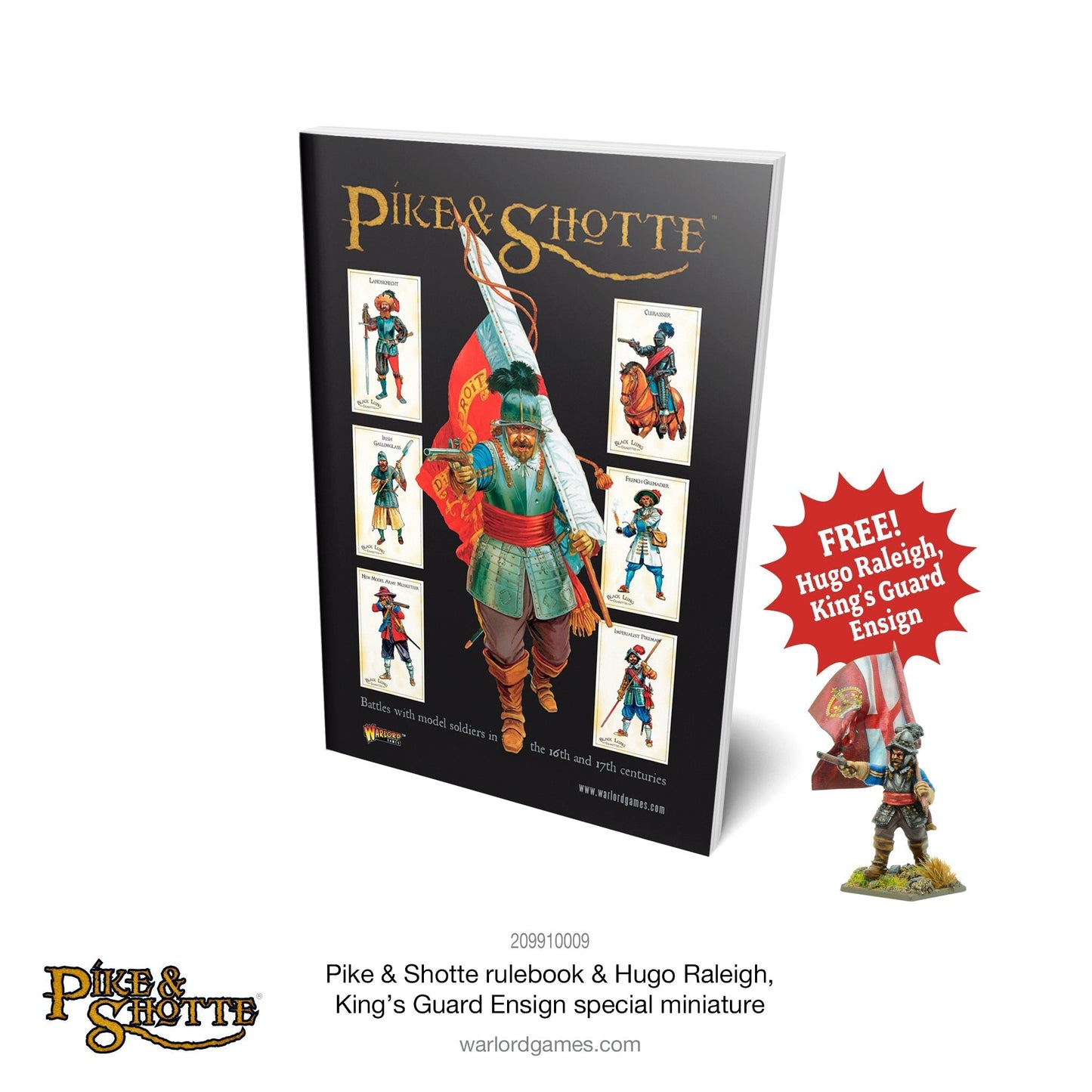 Pike & Shotte: The English Civil Wars & Thirty Years War - rulebook & Special Figure