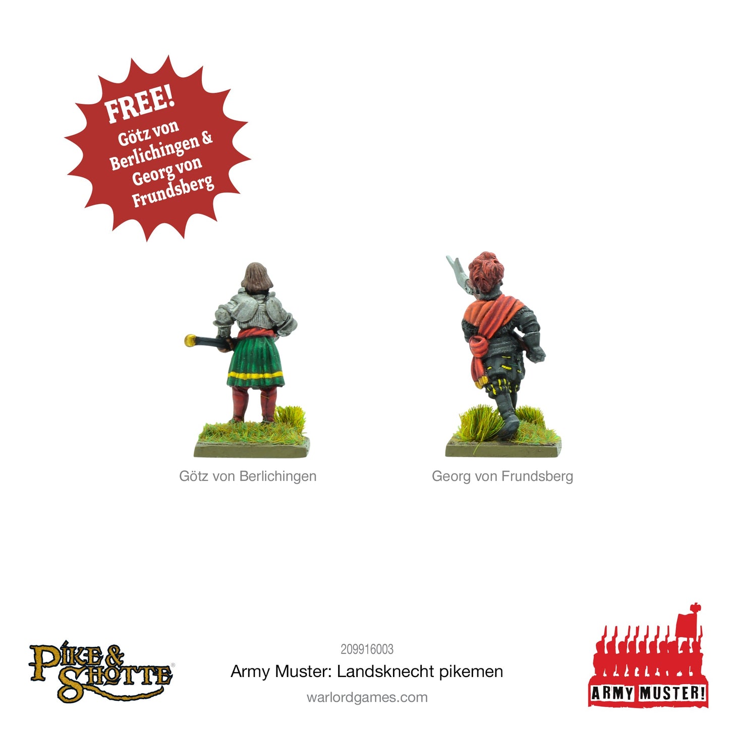 Pike & Shotte: Italian Wars 1494-1559 - Army Muster - Landsknecht Pikemen