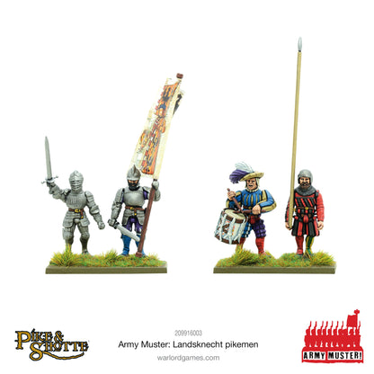 Pike & Shotte: Italian Wars 1494-1559 - Army Muster - Landsknecht Pikemen