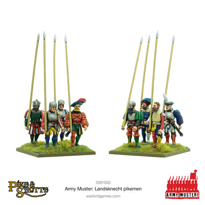 Pike & Shotte: Italian Wars 1494-1559 - Army Muster - Landsknecht Pikemen